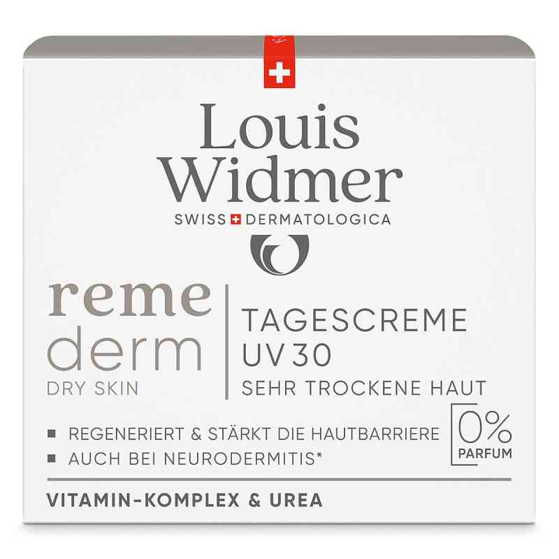 Louis Widmer remederm Tagescreme UV 30 unparfümiert 50 ml von LOUIS WIDMER GmbH PZN 19395923