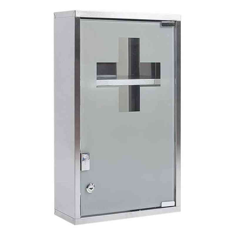 Lubexxx Medizinschrank Edelstahl 3 Fächer Abschließbar 1 stk von MAKE GmbH PZN 19680902