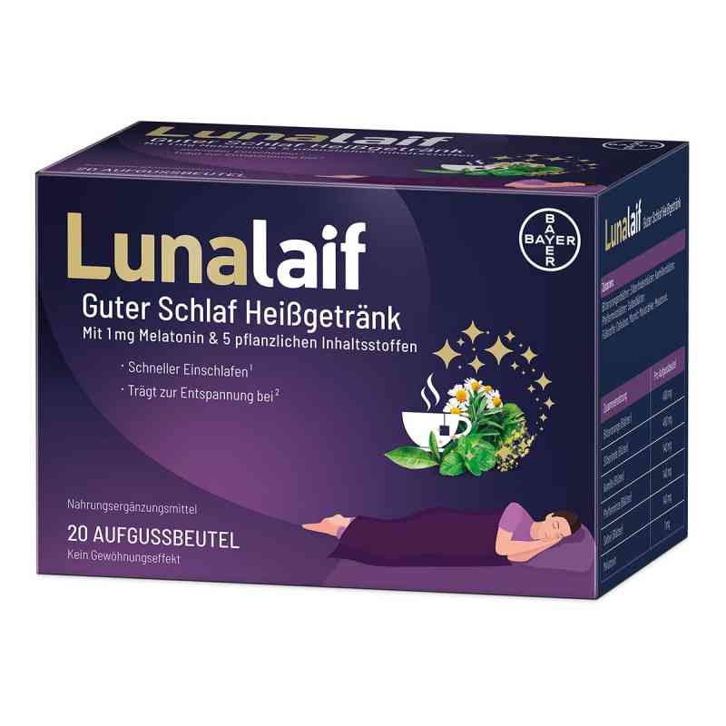 Lunalaif Guter Schlaf Heißgetränk Beutel 20 stk von Bayer Vital GmbH PZN 17987619