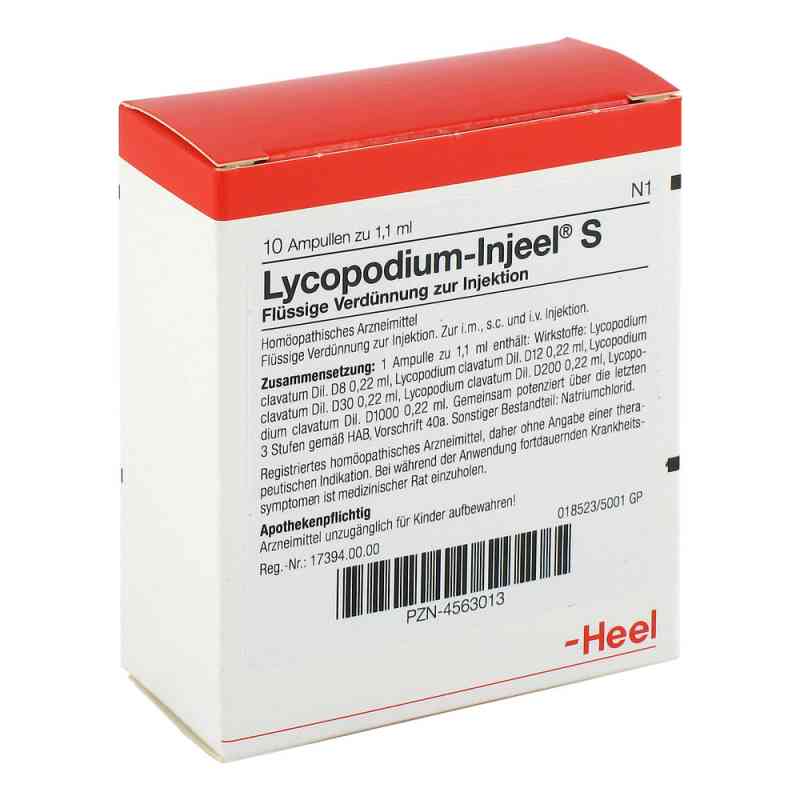 Lycopodium Injeel S Ampullen 10 stk von Biologische Heilmittel Heel GmbH PZN 04563013