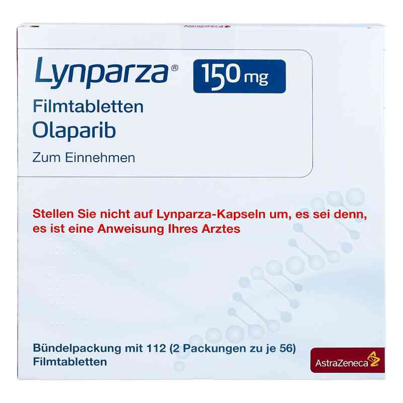 Lynparza 150 mg Filmtabletten 2X56 stk von AstraZeneca GmbH GB Spezialvertrieb PZN 13704317