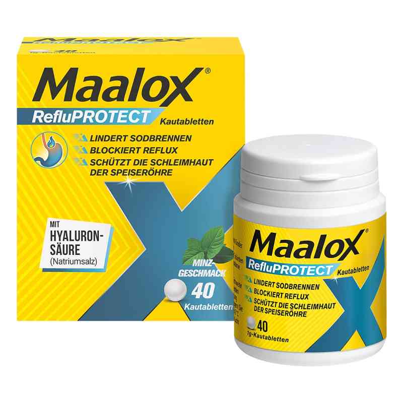 Maalox® RefluProtect Kautabletten bei Sodbrennen und Reflux 40 stk von A. Nattermann & Cie GmbH PZN 20624116