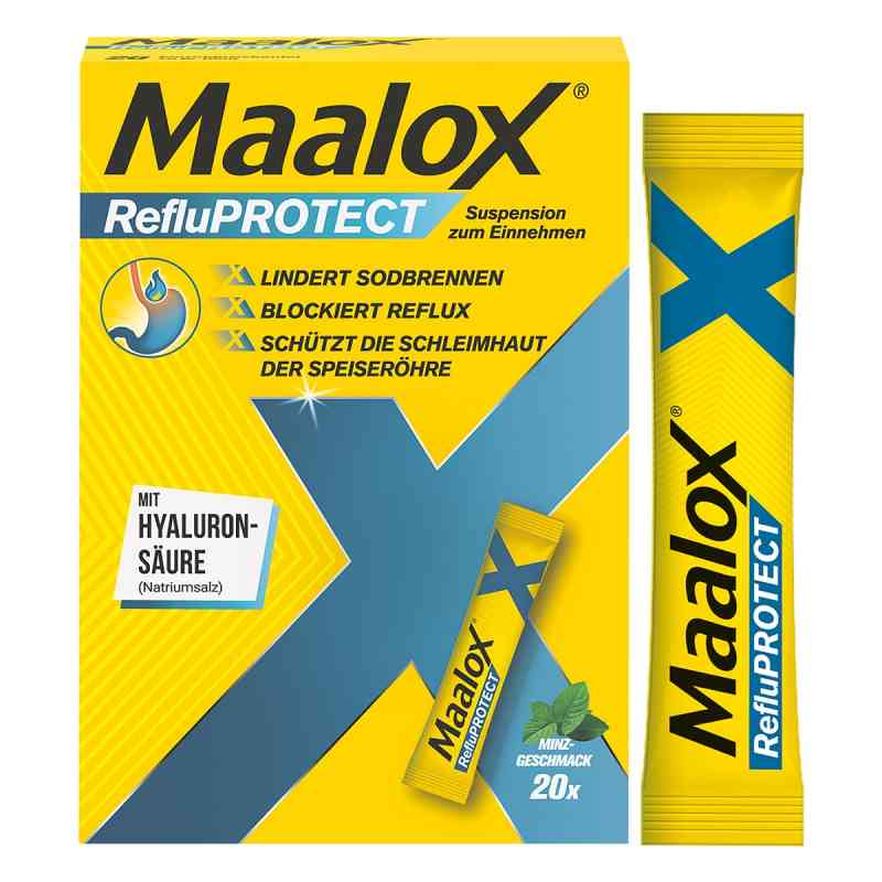 Maalox® RefluProtect Suspension bei Sodbrennen und Reflux 20X10 ml von A. Nattermann & Cie GmbH PZN 20624122