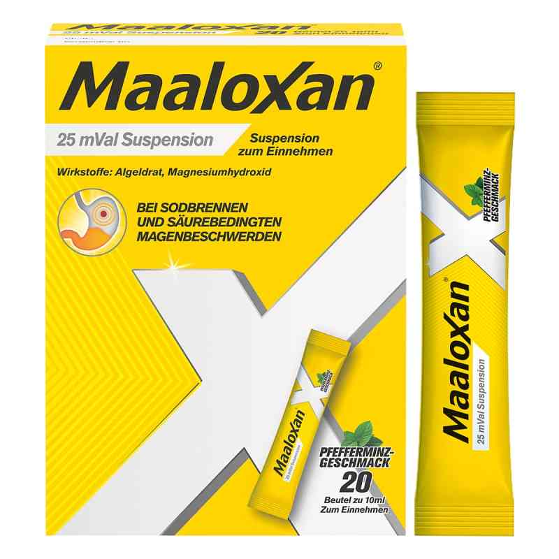 MAALOXAN Suspension bei Sodbrennen mit Magenschmerzen 20X10 ml von A. Nattermann & Cie GmbH PZN 01427367