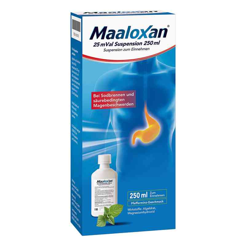 MAALOXAN® Suspension bei Sodbrennen mit Magenschmerzen 250 ml von A. Nattermann & Cie GmbH PZN 01427479