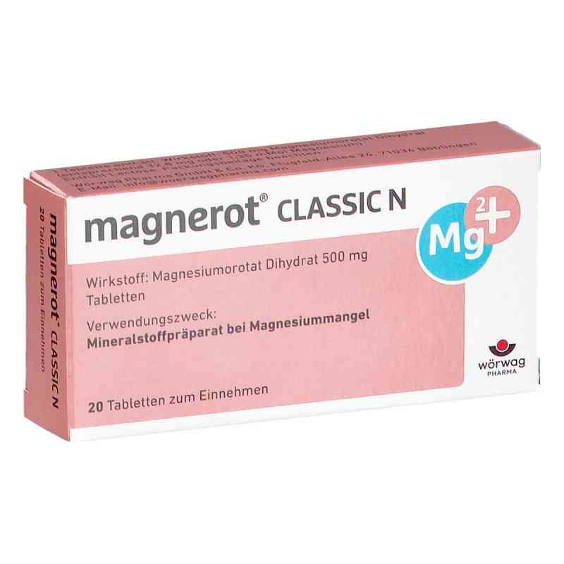 Magnerot Classic N Tabletten 20 stk von Wörwag Pharma GmbH & Co. KG PZN 00151147