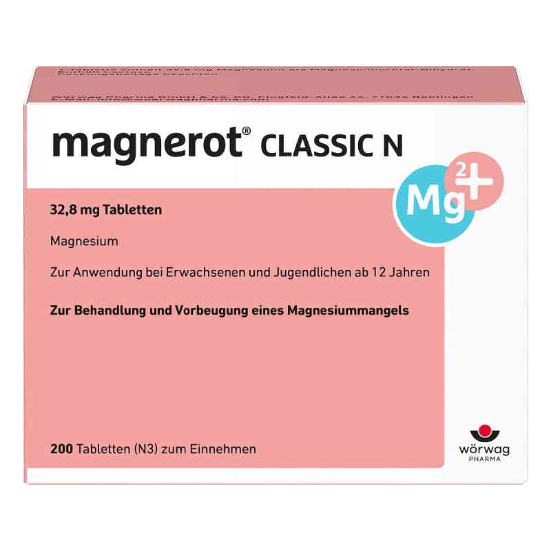 Magnerot Classic N Tabletten 200 stk von Wörwag Pharma GmbH & Co. KG PZN 00150780