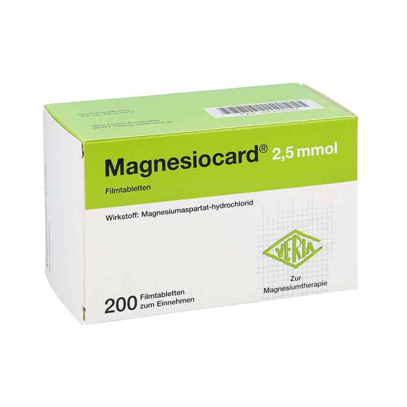 Magnesiocard 2,5 mmol Filmtabletten 200 stk von Verla-Pharm Arzneimittel GmbH & Co. KG PZN 05359504