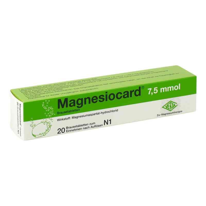 Magnesiocard 7,5 mmol Brausetabletten 20 stk von Verla-Pharm Arzneimittel GmbH & Co. KG PZN 00110289