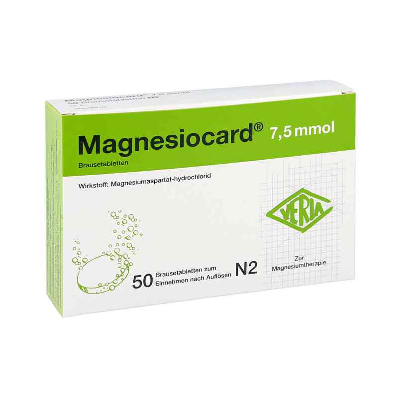 Magnesiocard 7,5 mmol Brausetabletten 50 stk von Verla-Pharm Arzneimittel GmbH & Co. KG PZN 00110295