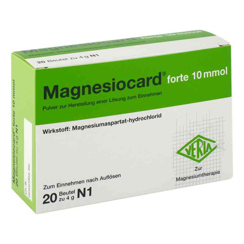 Magnesiocard forte 10 mmol Pulver 20 stk von Verla-Pharm Arzneimittel GmbH & Co. KG PZN 04636249