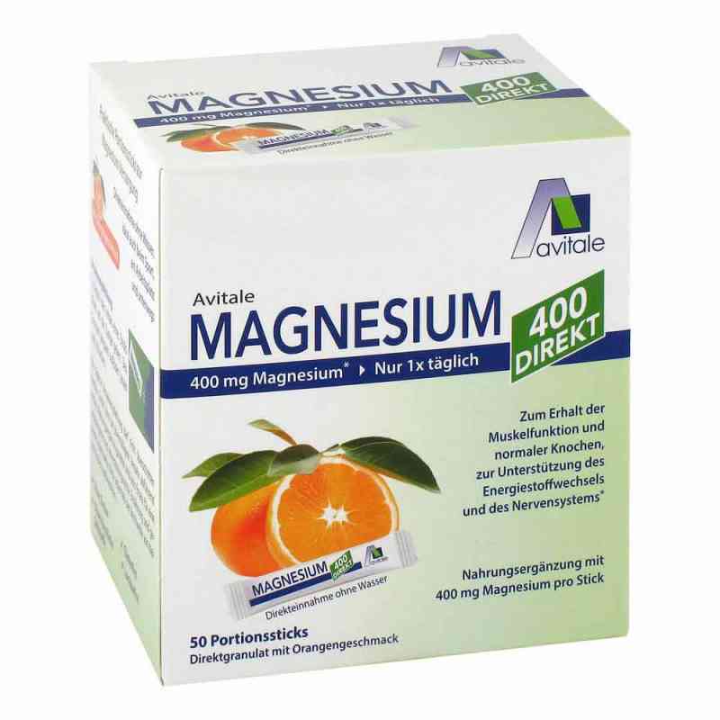 Magnesium 400 direkt Orange Portionssticks 50X2.1 g von Avitale GmbH PZN 15529901