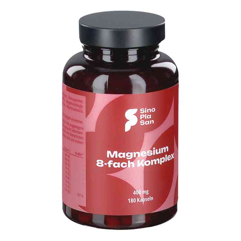 Magnesium 8fach Komplex 400 mg Kapseln 180 stk von SinoPlaSan GmbH PZN 16793445