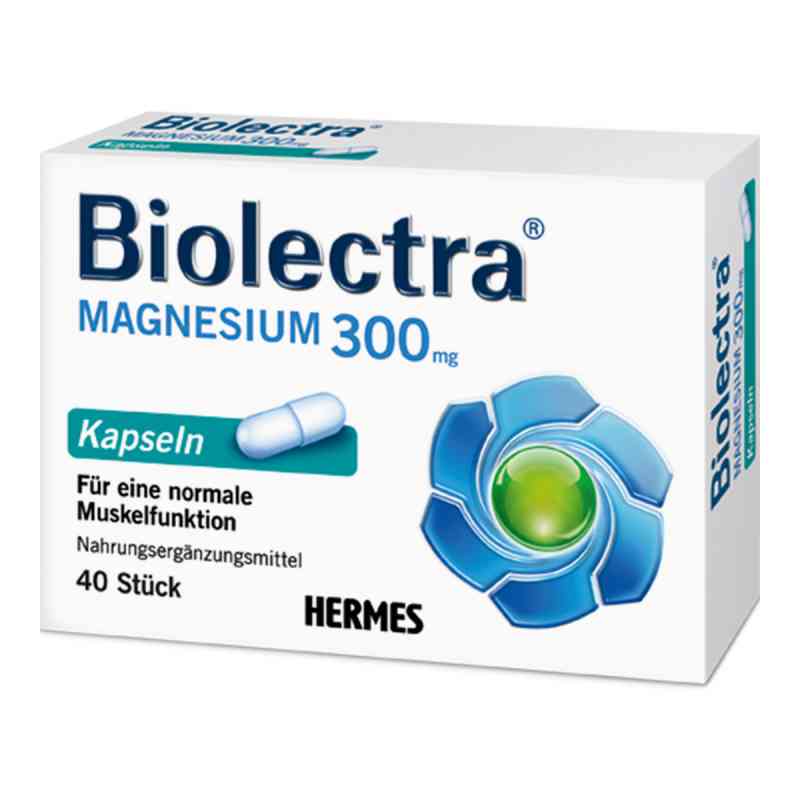 Magnesium Biolectra 300 Kapseln 40 stk von HERMES Arzneimittel GmbH PZN 05561513