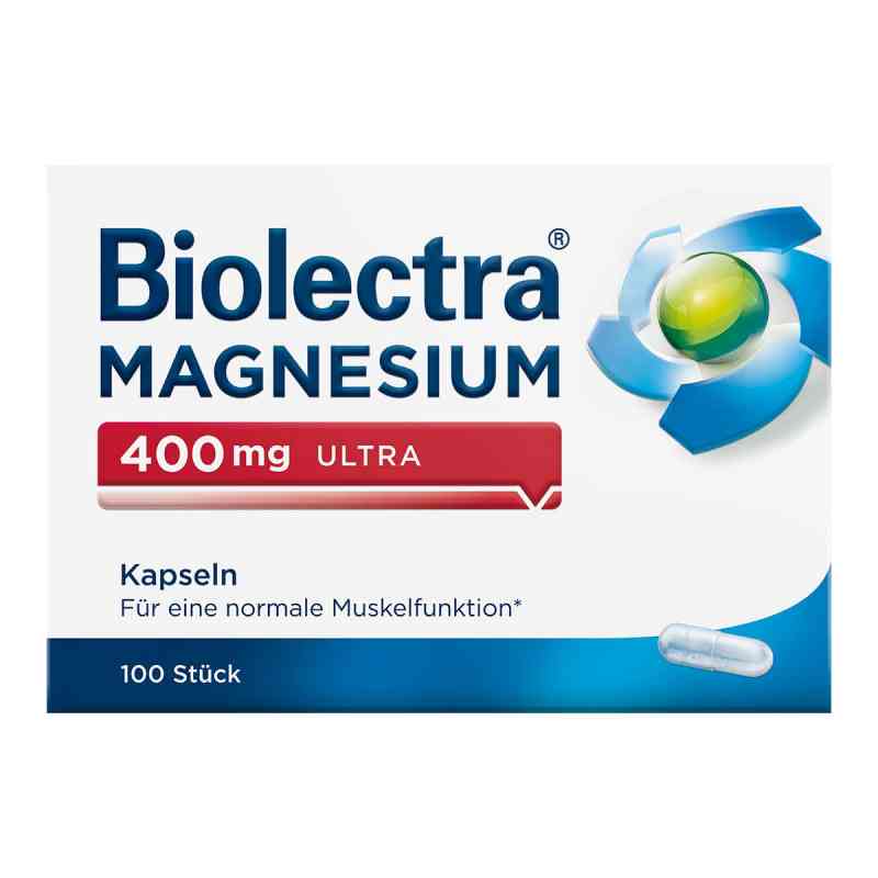 Magnesium Biolectra 400 mg ultra Kapseln 100 stk von HERMES Arzneimittel GmbH PZN 10043648
