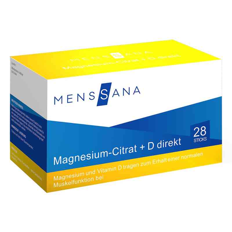 Magnesium-Citrat+D direkt MensSana Sticks 28 stk von MensSana AG PZN 16613868