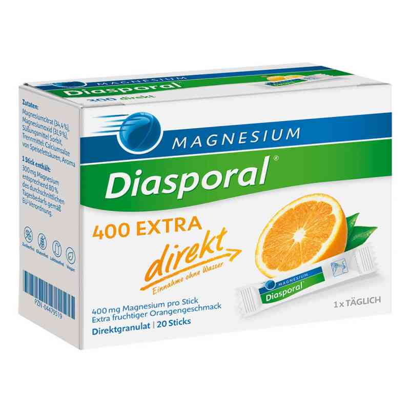 Magnesium Diasporal 400 Extra direkt Granulat 20 stk von Protina Pharmazeutische GmbH PZN 08402413