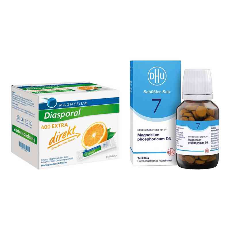 Magnesium Diasporal 400 Extra und DHU Schüßler-Salz Nummer 7 1 Set von  PZN 08105232