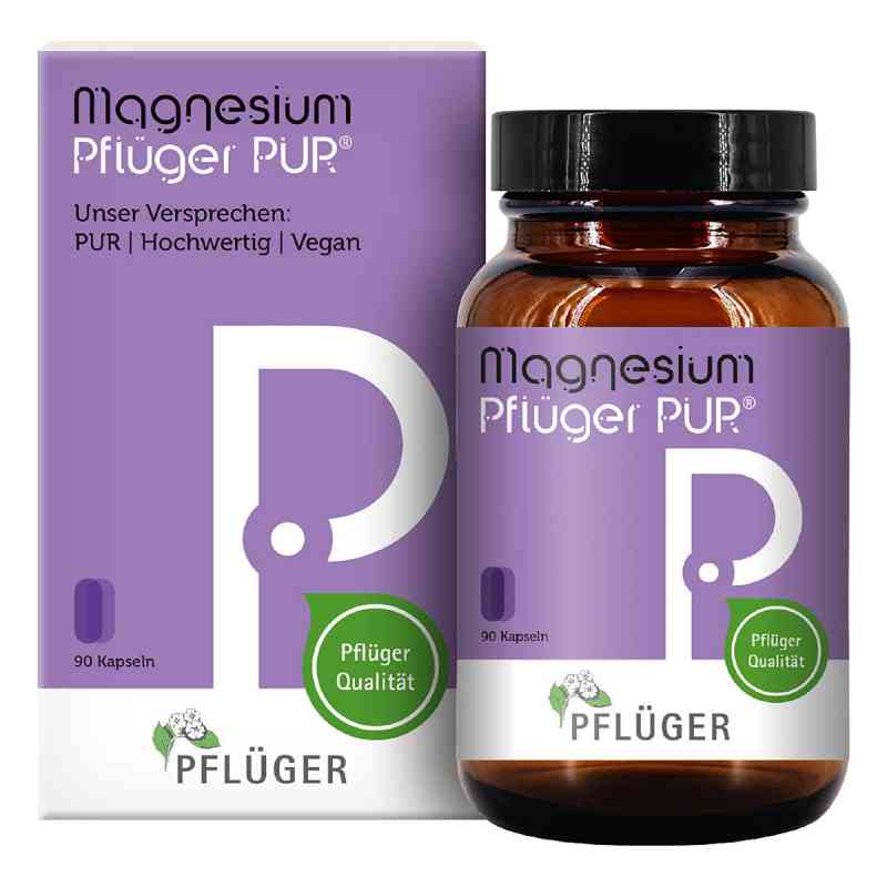 Magnesium Pflüger PUR® 125 mg Kapseln 90 stk von Homöopathisches Laboratorium Alexander Pflüger Gmb PZN 19160798