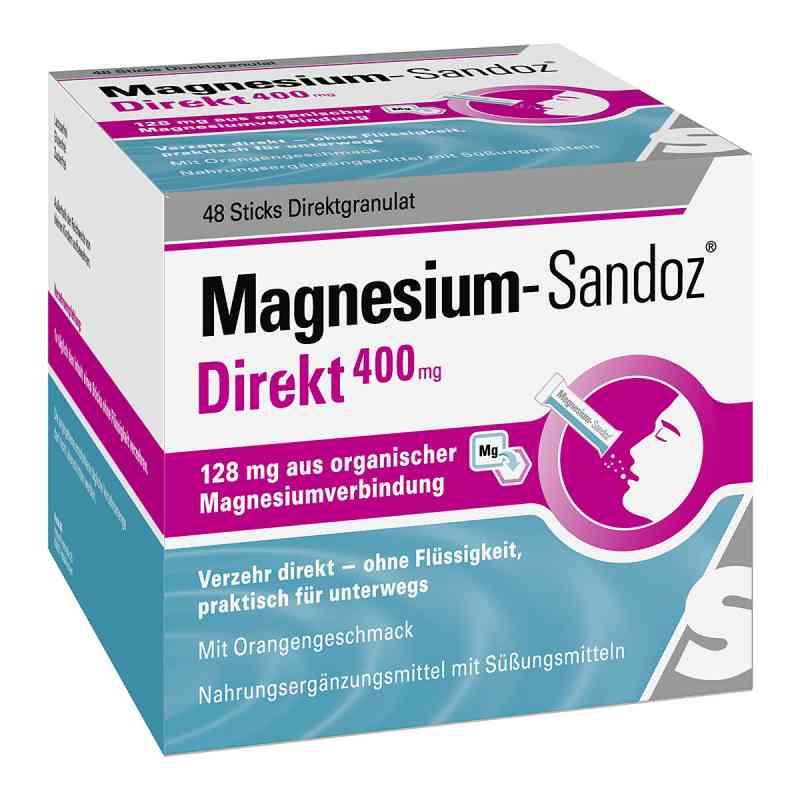 Magnesium Sandoz Direkt 400 mg Sticks 48 stk von Hexal AG PZN 14210072