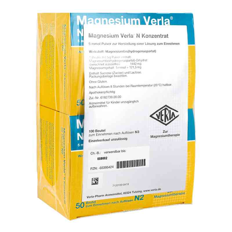 Magnesium Verla N Konzentrat 100 stk von Verla-Pharm Arzneimittel GmbH & Co. KG PZN 03395424