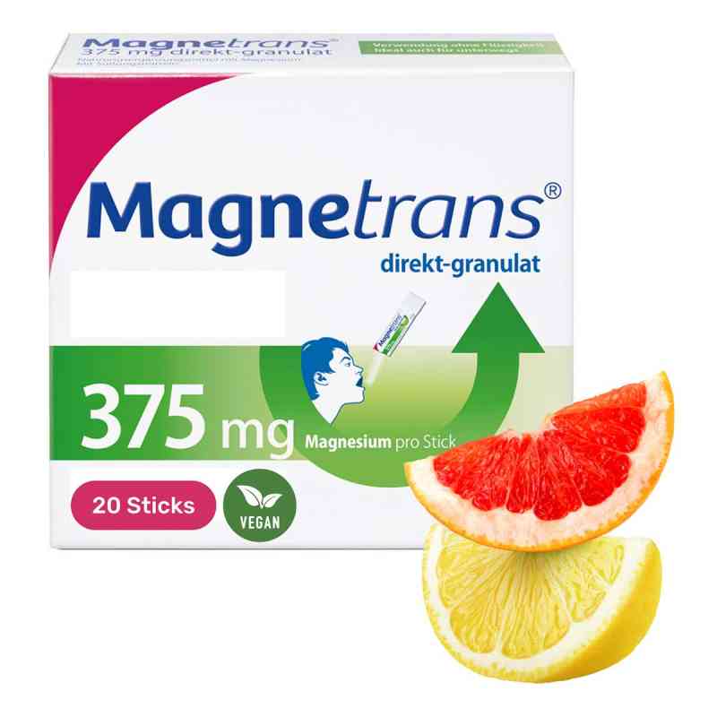 Magnetrans direkt 375mg Magnesium Granulat 20 stk von STADA Consumer Health Deutschland GmbH PZN 07758289