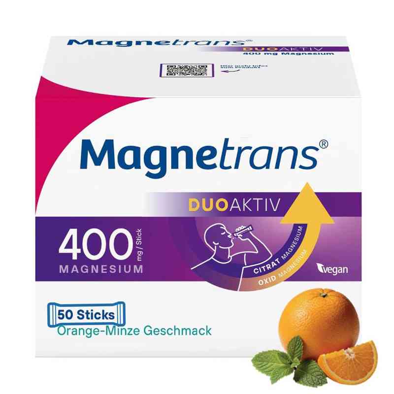 Magnetrans duo-aktiv 400mg Magnesium Direktgranulat-Sticks 50 stk von STADA Consumer Health Deutschland GmbH PZN 14367603