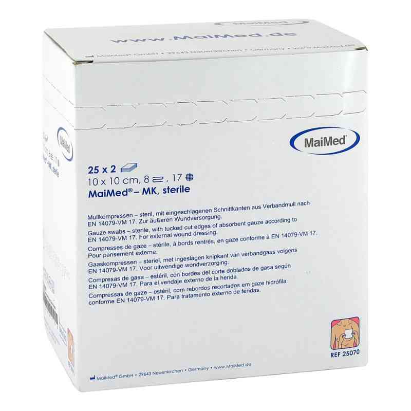 Maimed Mullkompressen 10x10 cm steril 8fach 25X2 stk von Brinkmann Medical ein Unternehmen der Dr. Junghans PZN 11296156
