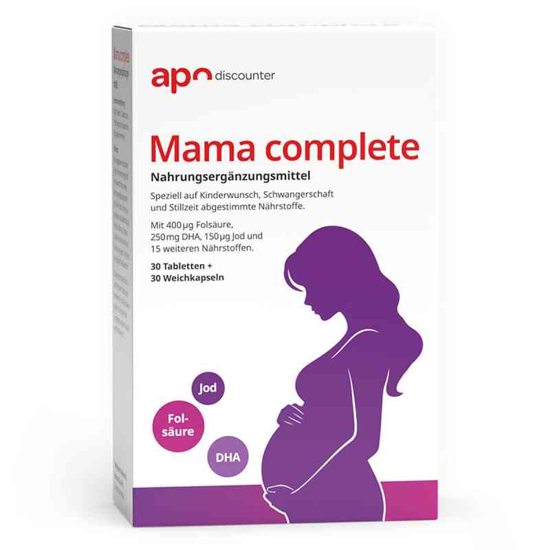 Mama complete Schwangerschaftsvitamine von apodiscounter 1 Pck von apo.com Group GmbH PZN 19349254