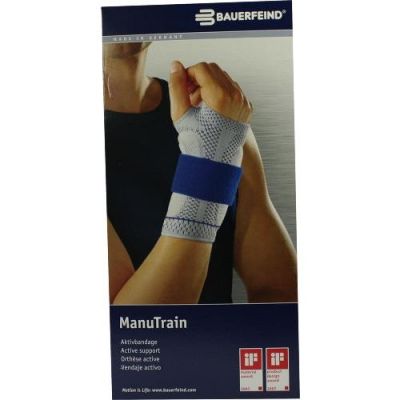 Manutrain Handgelenkbandage Größe 6 rechts schwarz 1 stk von Bauerfeind AG / Orthopädie PZN 07552346
