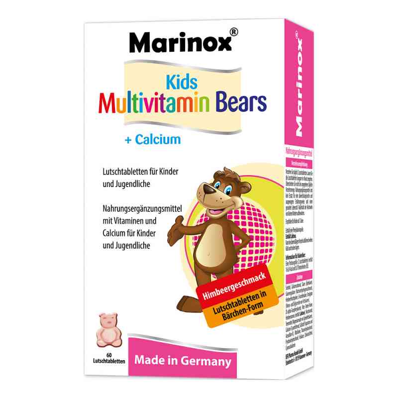 Marinox Kids Multivitamin Bärchen+calcium Kautablette (n) 60 stk von BFB Pharma Handel GmbH PZN 10275666