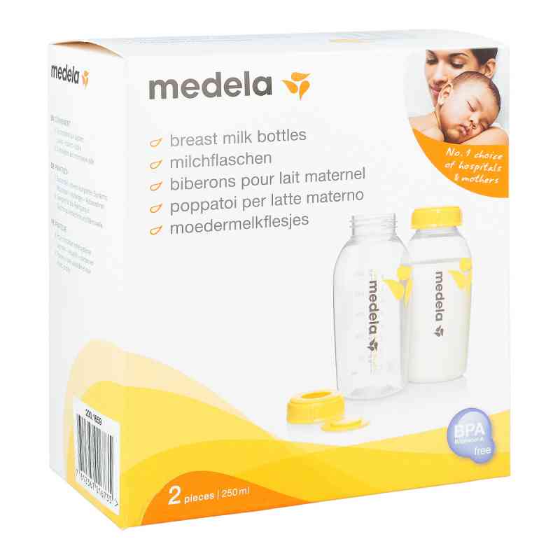 Medela Milchflaschenset 250 ml 2 stk von MEDELA PZN 00121689