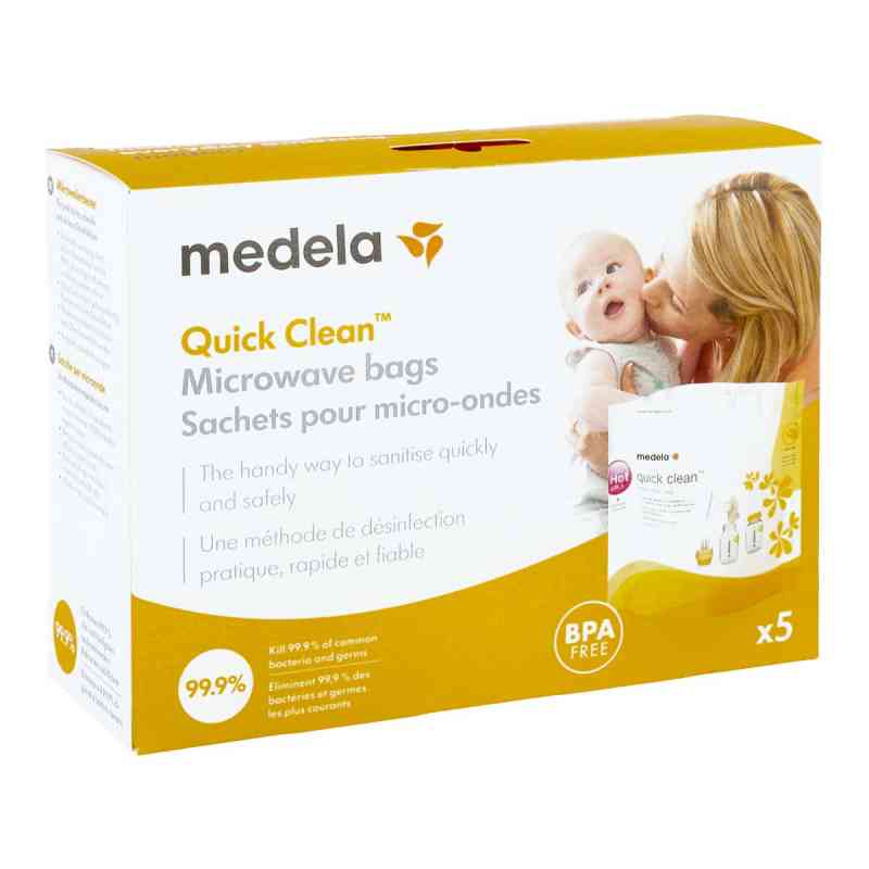 Medela Quick Clean Beutel 5 stk von MEDELA PZN 05994991