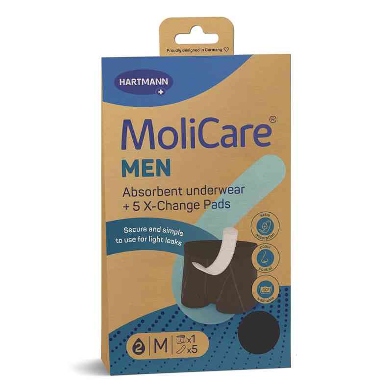 Molicare Men Absorbent Underwear+5 Pads Größe M 1 stk von PAUL HARTMANN AG PZN 19263498