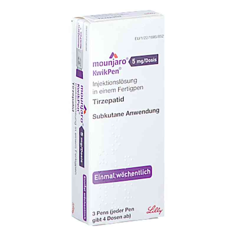 Mounjaro 5 Mg/dosis Kwikpen iniecto -lsg.fertigpen 3 stk von LILLY DEUTSCHLAND GmbH PZN 18241224