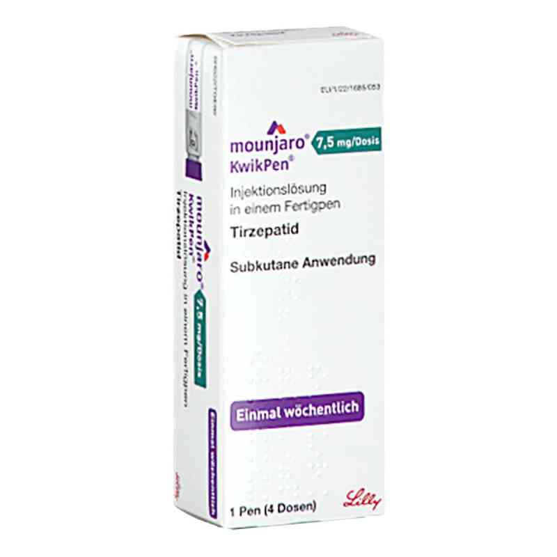 Mounjaro® 7,5 Mg/dosis Kwikpen® 1 stk von LILLY DEUTSCHLAND GmbH PZN 18241201
