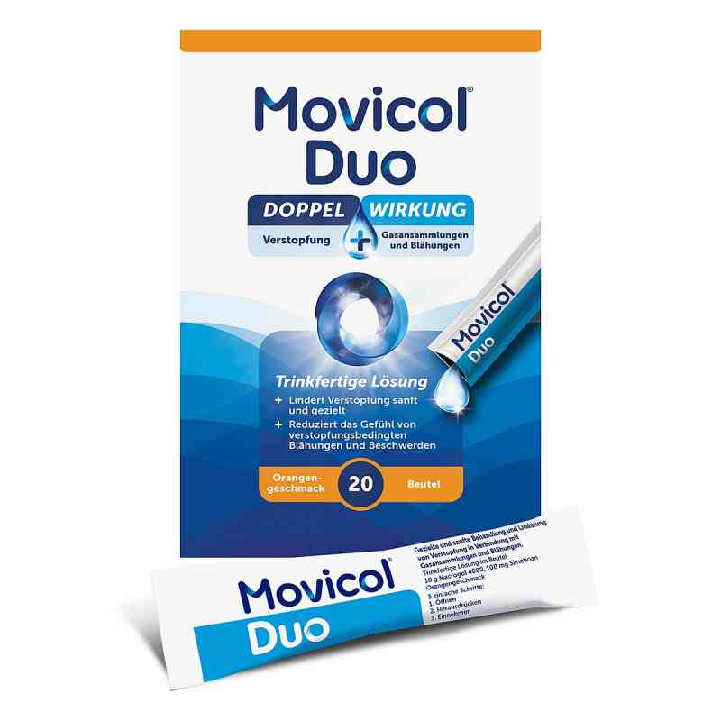 Movicol Duo trinkfertige Lösung mit Macrogol & Simeticon 20 stk von Norgine GmbH PZN 20321226