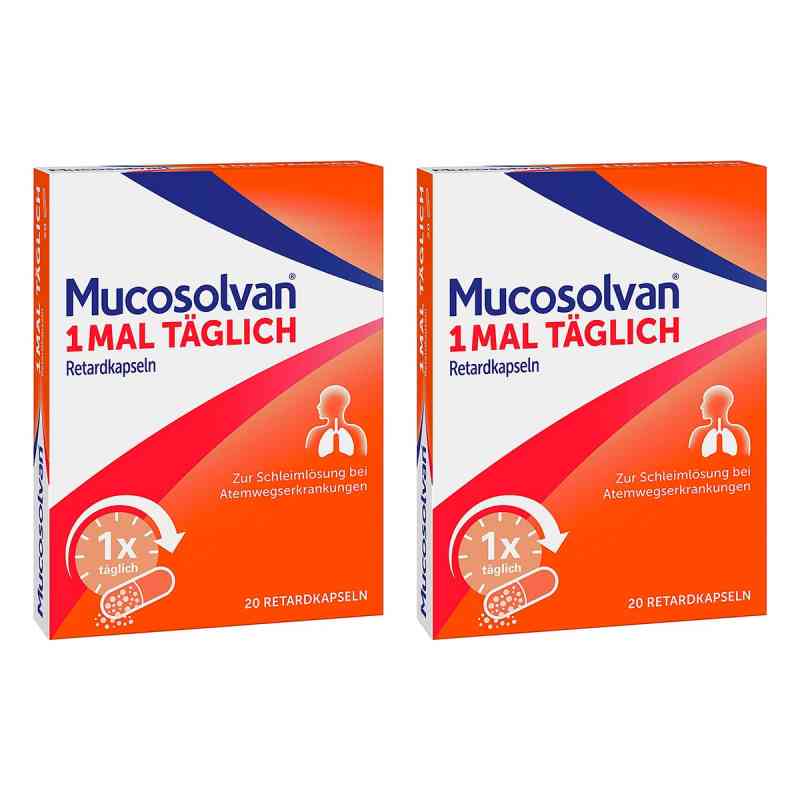 MUCOSOLVAN 1x täglich Retardkapseln Schleimlöser bei Husten 2x20 stk von A. Nattermann & Cie GmbH PZN 08102703
