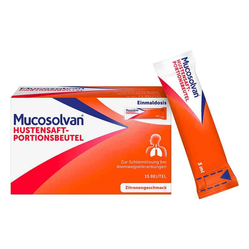 Mucosolvan Hustensaft-Portionsbeutel, Hustenlöser 15X5 ml von A. Nattermann & Cie GmbH PZN 19270239