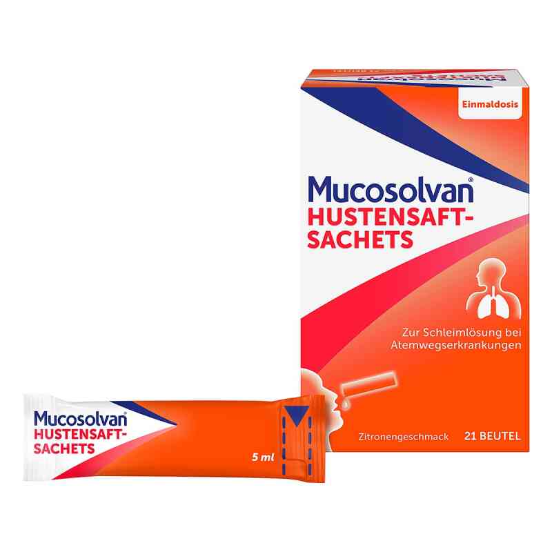 Mucosolvan Hustensaft-Sachets für unterwegs bei Husten 21X5 ml von A. Nattermann & Cie GmbH PZN 15238871