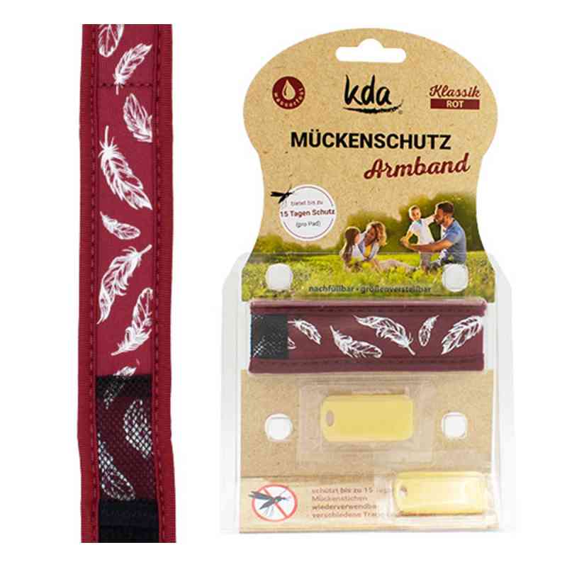 Mückenschutz Armband rot Kda 1 stk von KDA Pharmavertrieb Arndt GmbH PZN 15319144