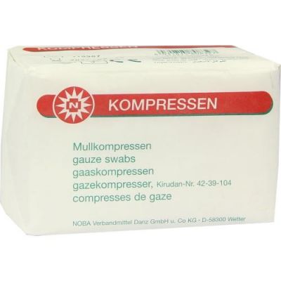 Mullkompressen 7,5x7,5cm 8-fach unsteril 100 stk von NOBAMED Paul Danz AG PZN 07099668
