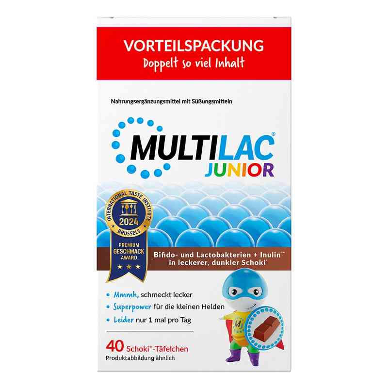 Multilac Darmsynbiotikum Junior Täfelchen 40 stk von Unilab GmbH PZN 19063061