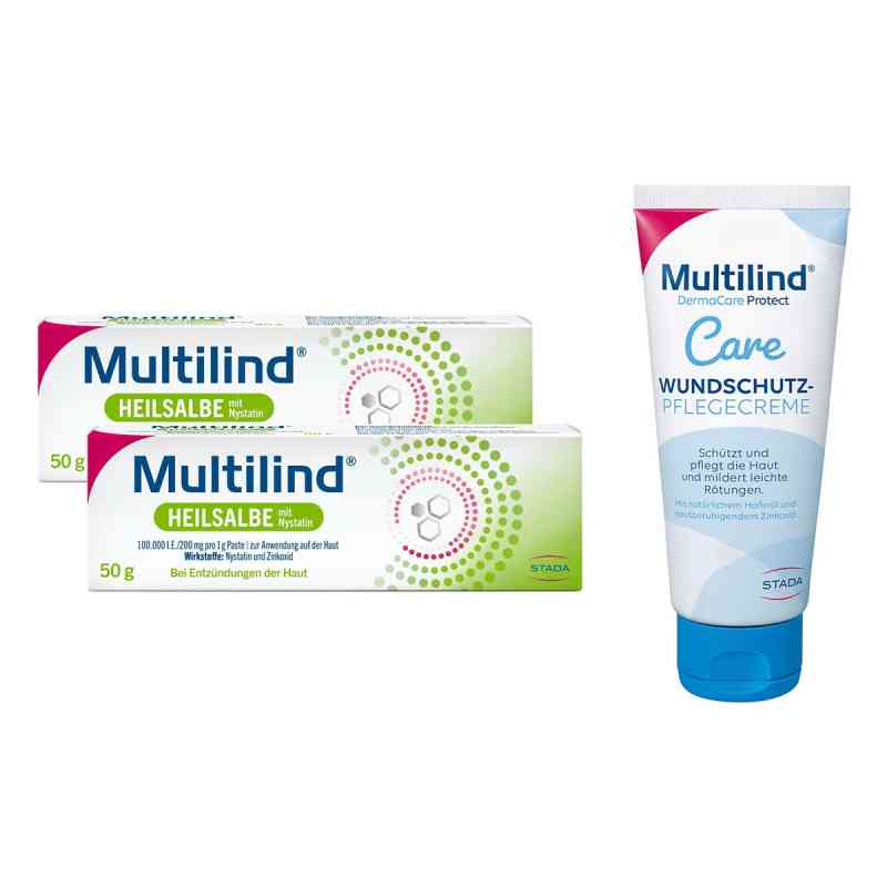 Multilind Heilsalbe + DermaCare Protect Wundschutzpflegecreme 100+200 g von STADA Consumer Health Deutschland GmbH PZN 08102770