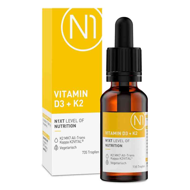 N1 Vitamin D3+k2 Tropfen 20 ml von pharmedix GmbH PZN 18485831