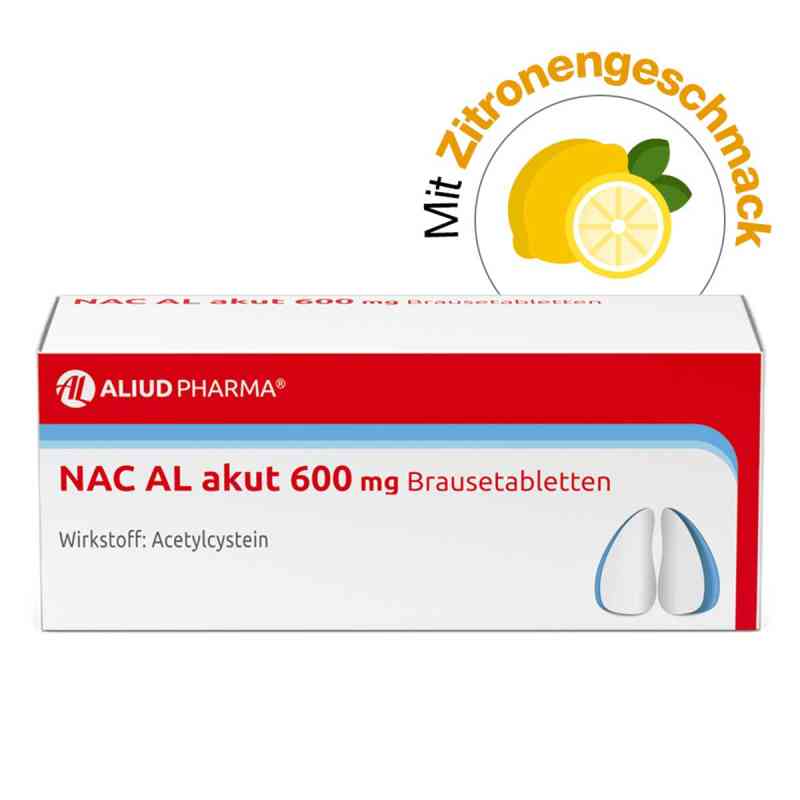 NAC AL akut 600 mg Brausetabletten bei Husten (Schleimlöser) 10 stk von ALIUD Pharma GmbH PZN 00724784