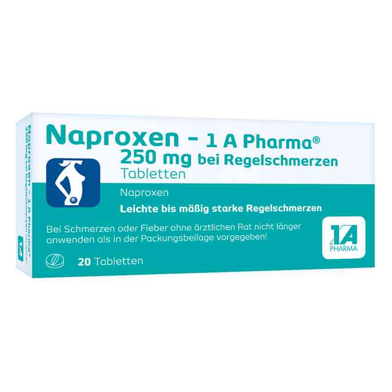 Naproxen - 1 A Pharma® 250 mg bei Regelschmerzen 20 stk von 1 A Pharma GmbH PZN 09245016
