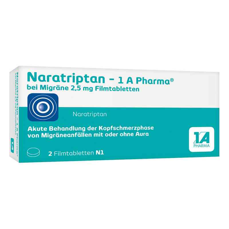 Naratriptan-1A Pharma bei Migräne 2,5mg 2 stk von 1 A Pharma GmbH PZN 09322478