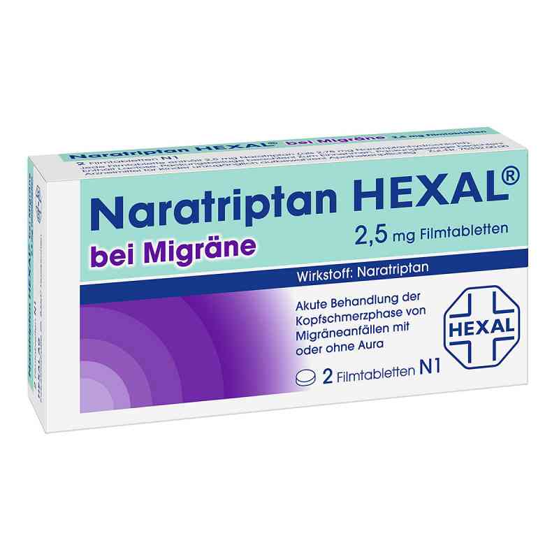 Naratriptan HEXAL bei Migräne 2,5mg 2 stk von Hexal AG PZN 09334719