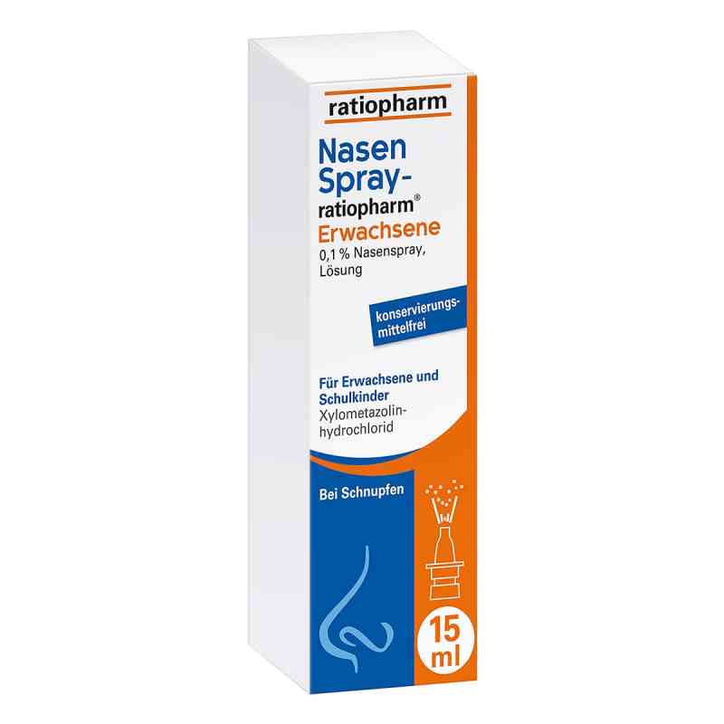 NasenSpray ratiopharm® Erwachsene 15 ml von ratiopharm GmbH PZN 00999848